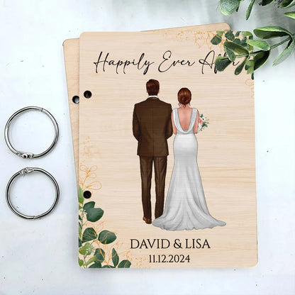 Happily Ever After Wedding Couple Personalized Card Keeper, Wedding Shower Card Holder