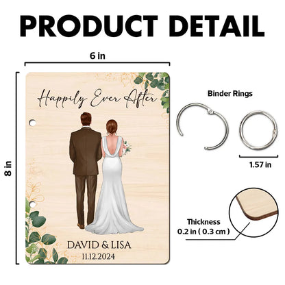 Happily Ever After Wedding Couple Personalized Card Keeper, Wedding Shower Card Holder