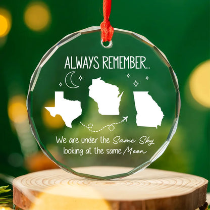 Family Siblings Sisters Besties Long Distance Personalized Acrylic Ornament, Christmas Gift