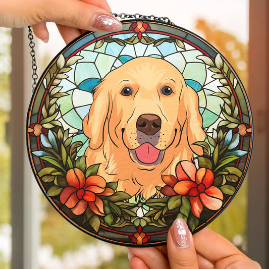 My Lovely Dog - Personalized Custom Window Hanging Suncatcher