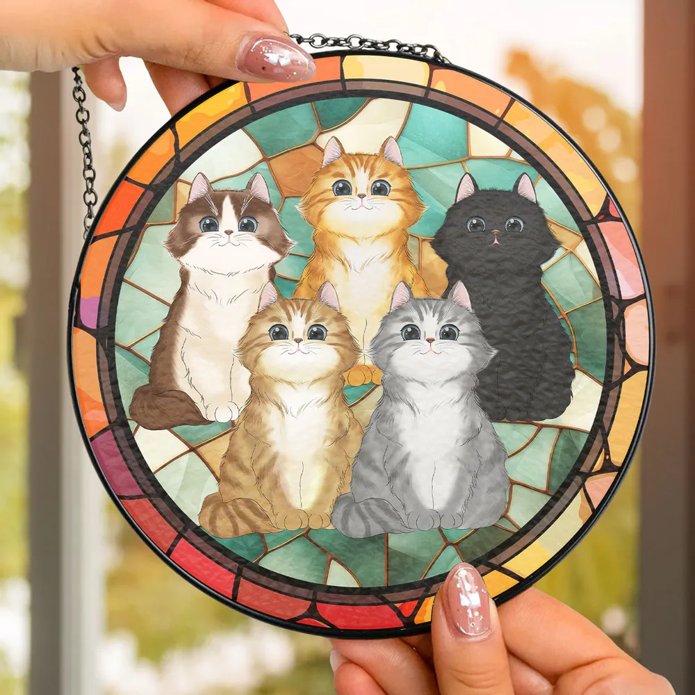 Cat - Personalized Custom Window Hanging Suncatcher