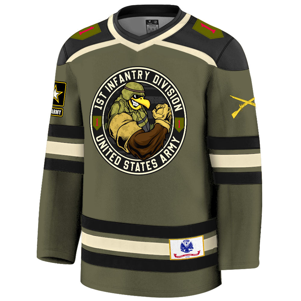 Custom Hockey Jersey Military Shirt Gift For Veteran Soldier K1702 Trhn