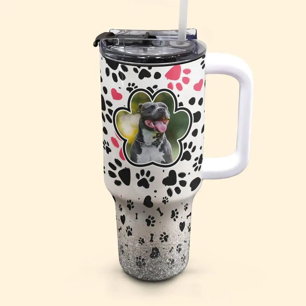 40oz Pet Lovers  - Fur Mama - Personalized Tumbler - The Next Custom Gift  40oz 40oz Tumbler