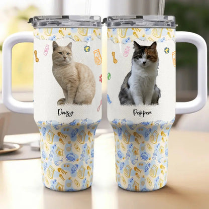 40oz Pet Lovers - My Adorable Cat Tumbler - Personalized Tumbler  (TL) - The Next Custom Gift  40oz 40oz Tumbler