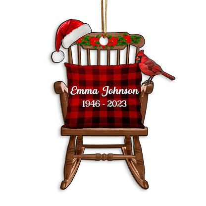 Memorial Keepsake Empty Chair For Lost Loved One Personalized Wooden Ornament
