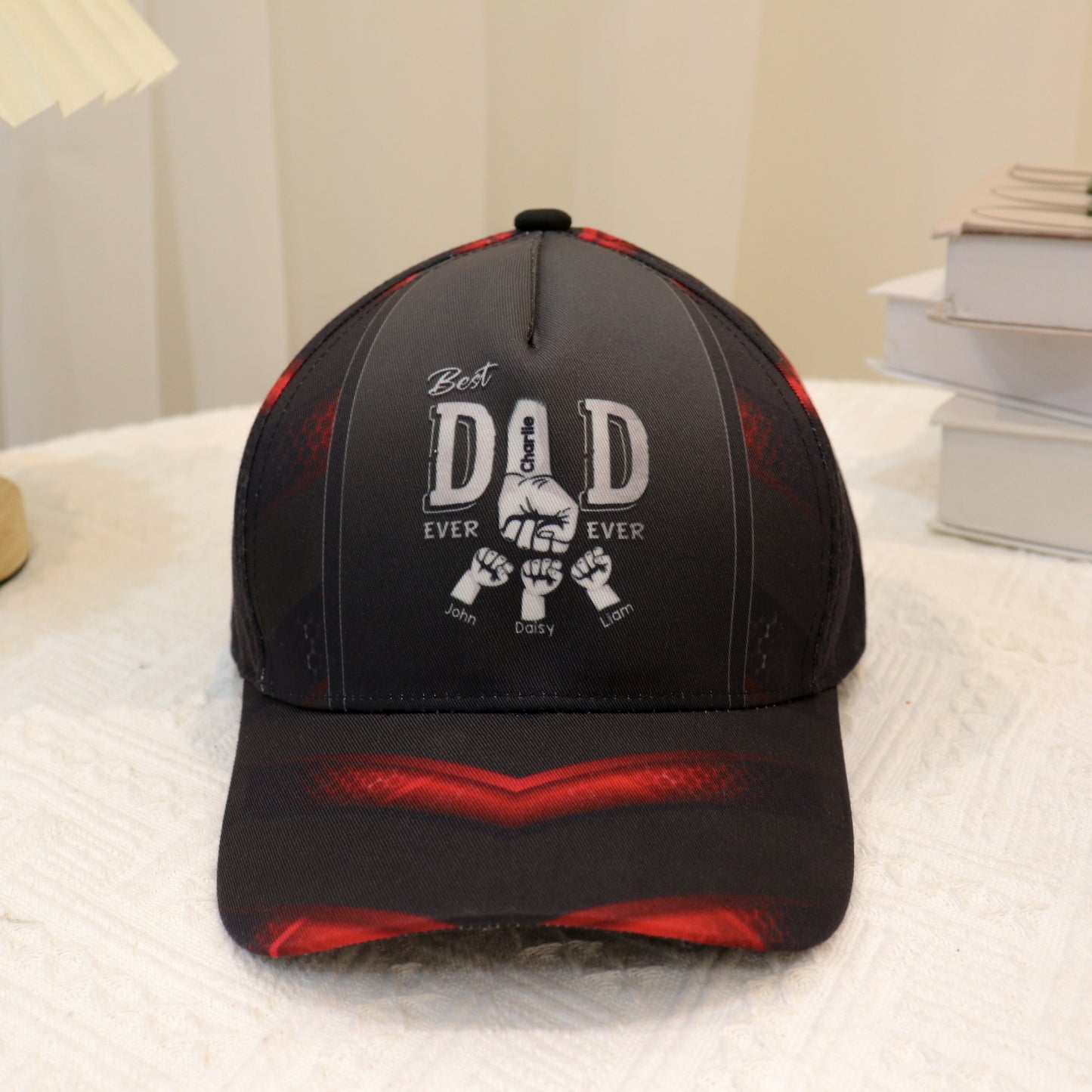 Best Dad Ever Fist Bump Personalized Classic Cap, Father's Day Gift For Dad, Gift For Husband