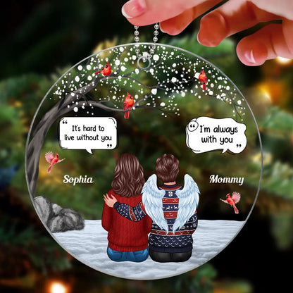 Blossom Tree Memorial Keepsake Sympathy Gift Personalized Acrylic Ornament