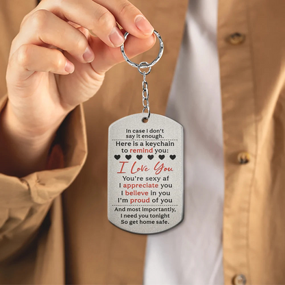 Remind You I Love You Couples - Personalized Aluminum Keychain