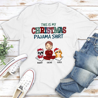 Pets Christmas Pajama - Personalized Custom Unisex T-shirt