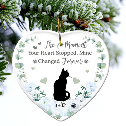 Memorial Not All Angels Have Wings Some Have Whiskers - Personalized Heart Acrylic Ornament