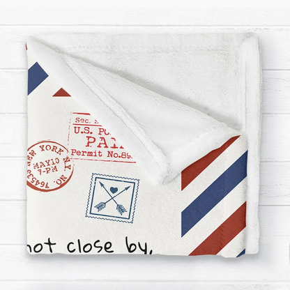 Letter To My Mom Long Distance Personalized Fleece Blanket, Heartfelt Mother's Day Gift, Birthday Gift For Mom