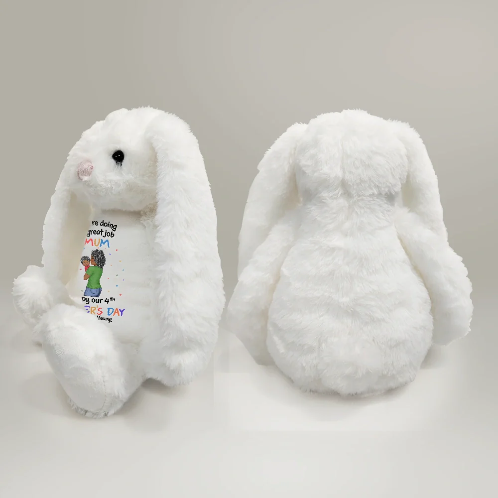 You're Doing A Great Job - Personalized Soft Toy Bunny