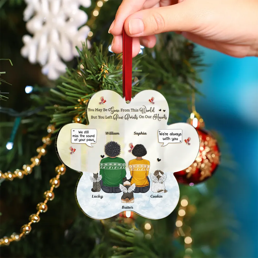 Memorial Dog Cat You Were My Favorite Hello And Hardest Goodbye - Personalized Custom Shaped Acrylic Ornament