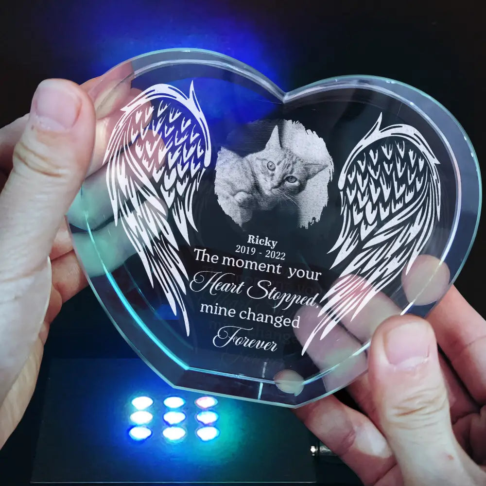 Custom Photo If Love Could Have Saved You - Personalized Crystal Heart