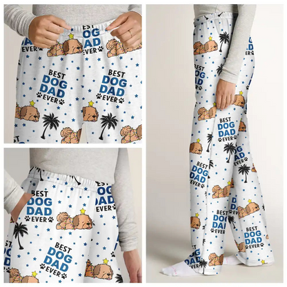 Best Dog Mom Dad Ever Lying Dog - Personalized Pajama Pants