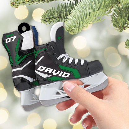 Ice Hockey Skates Acrylic Christmas Ornament Gift For Hoockey Lovers H2511 Nh00