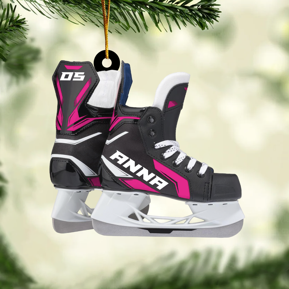 Ice Hockey Skates Acrylic Christmas Ornament Gift For Hoockey Lovers H2511 Nh00