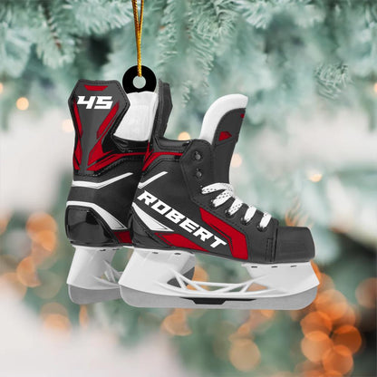 Ice Hockey Skates Acrylic Christmas Ornament Gift For Hoockey Lovers H2511 Nh00