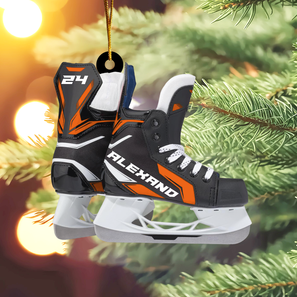 Ice Hockey Skates Acrylic Christmas Ornament Gift For Hoockey Lovers H2511 Nh00