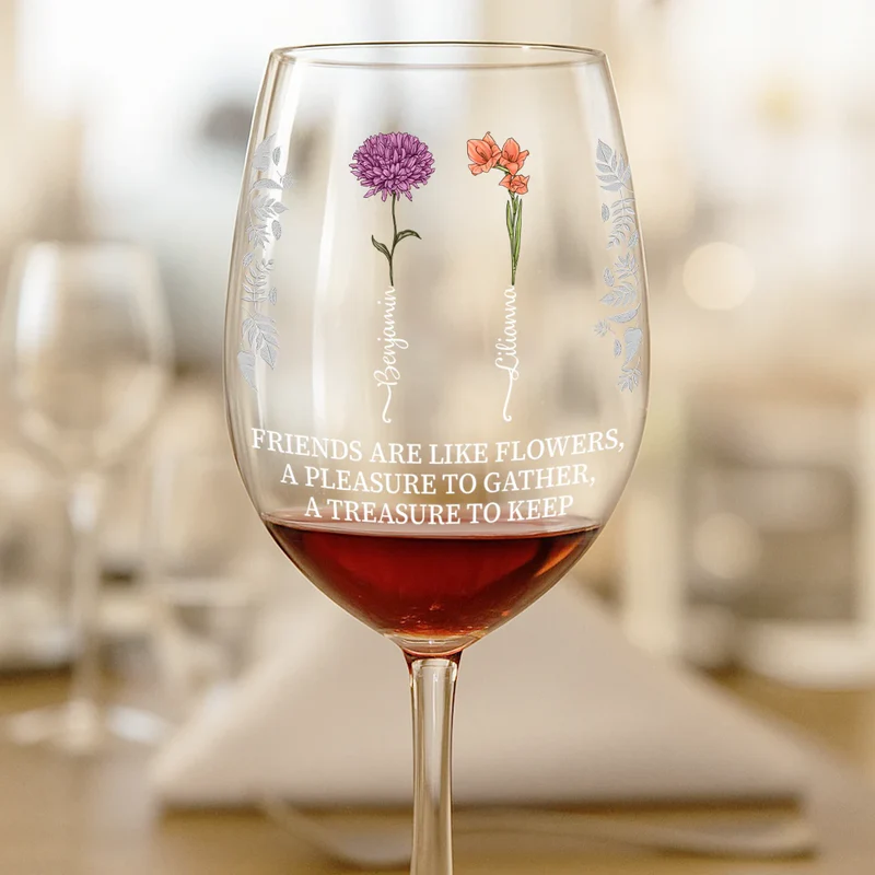 Takes A Long Time To Grow - Personalized Wine Glass