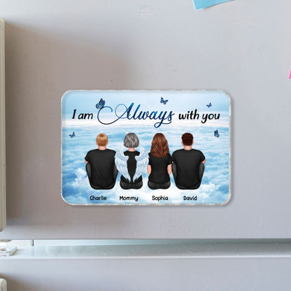 Always With You Sky Family Memorial Personalized Acrylic Fridge Magnet, Remembrance Gift, Sympathy Gift