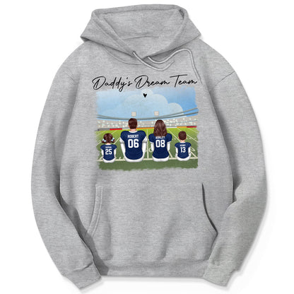 American Football Dad Team Family Personalized Shirt