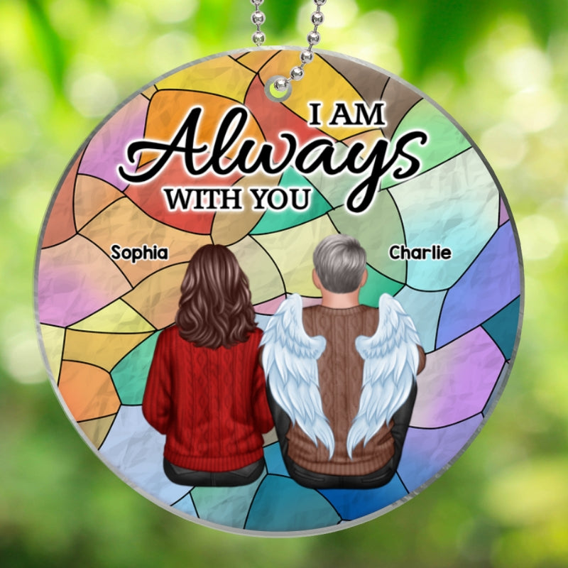 Always With You Family Memorial Colorful Background Personalized Acrylic Ornament
