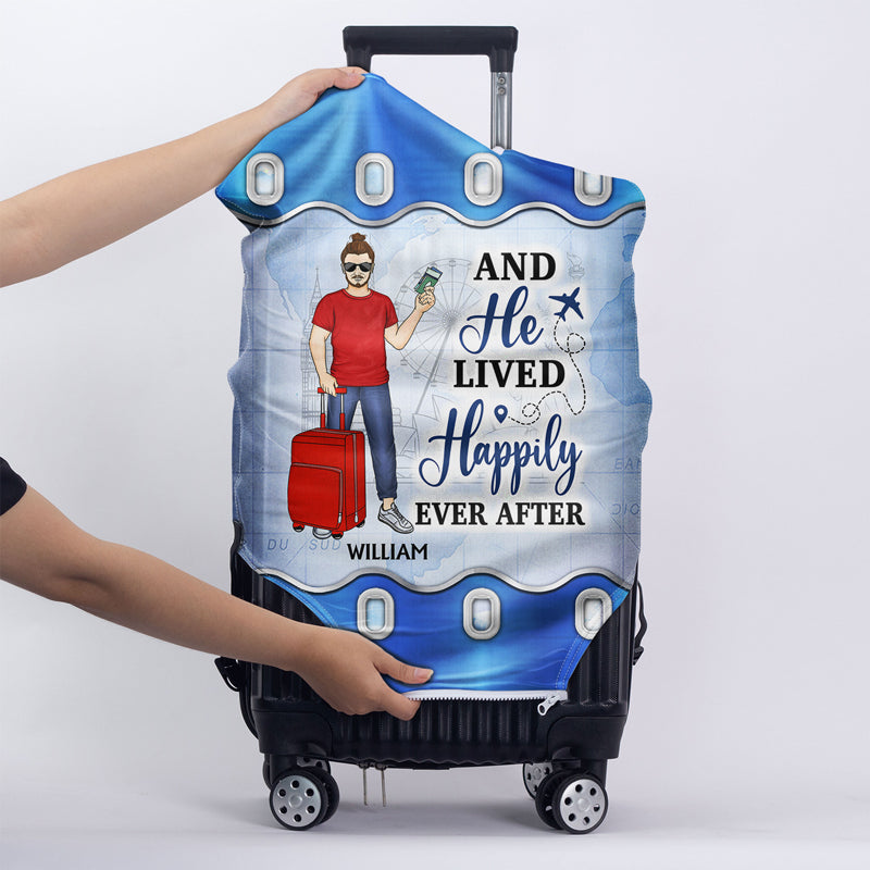 Just A Girl Boy Who Loves Traveling Cruising - Gift For Traveling Lovers - Personalized Custom Luggage Cover