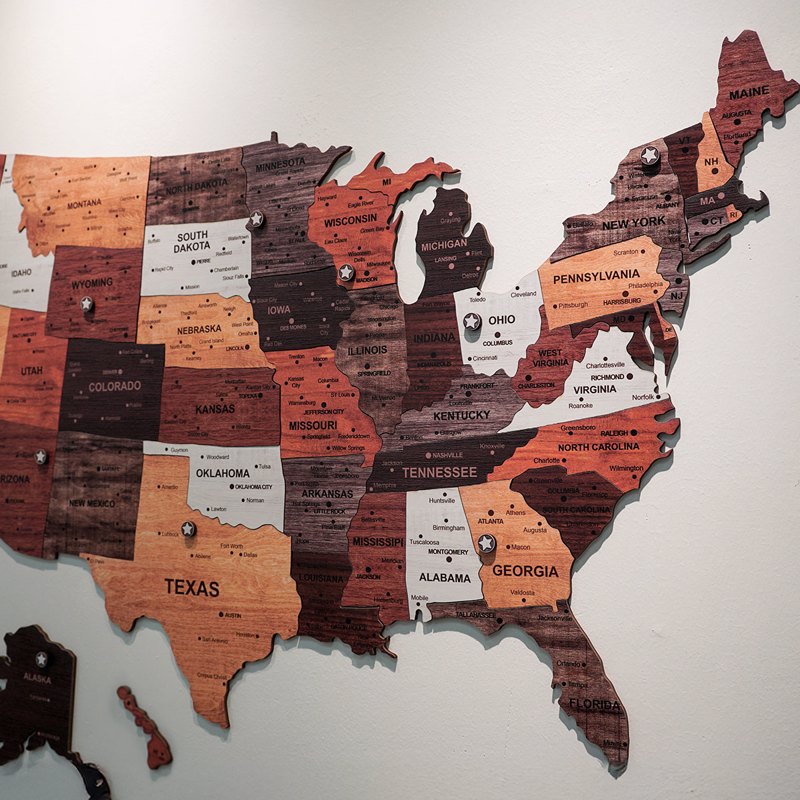 The United States Map Puzzle Unique Gift For Husband Boyfriend