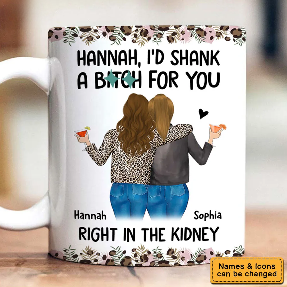 Personalized Gift For Friend Sip Coffee, Share Laughs, Support Each Other Mug