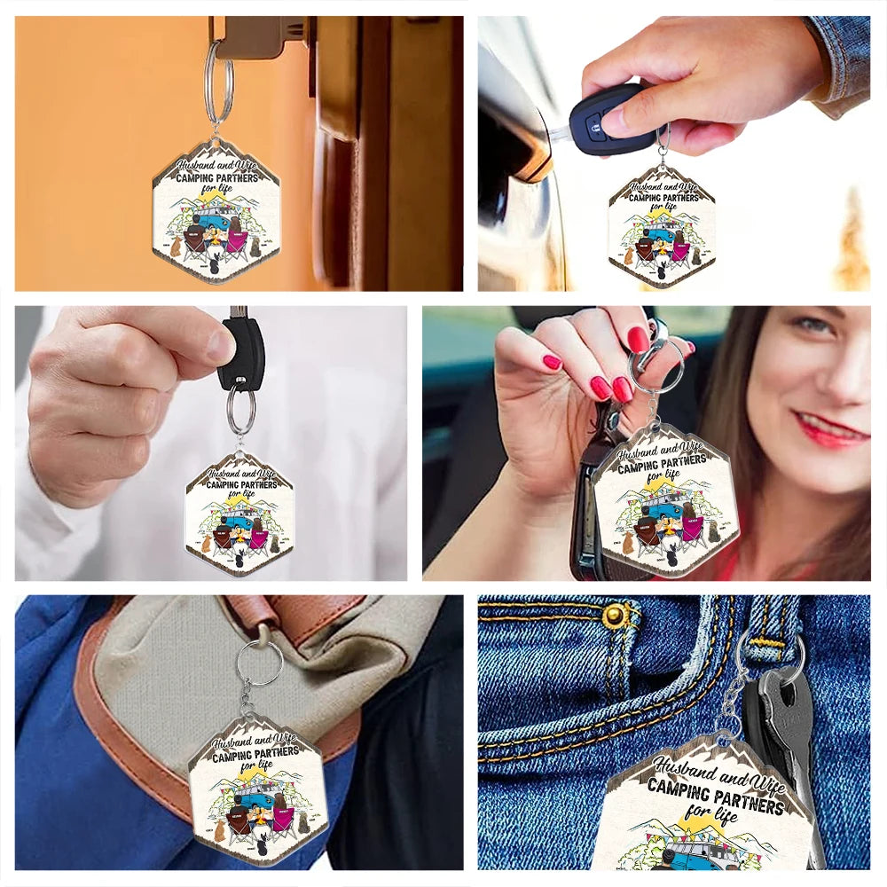 Making Memories One Campsite - Personalized Acrylic Keychain