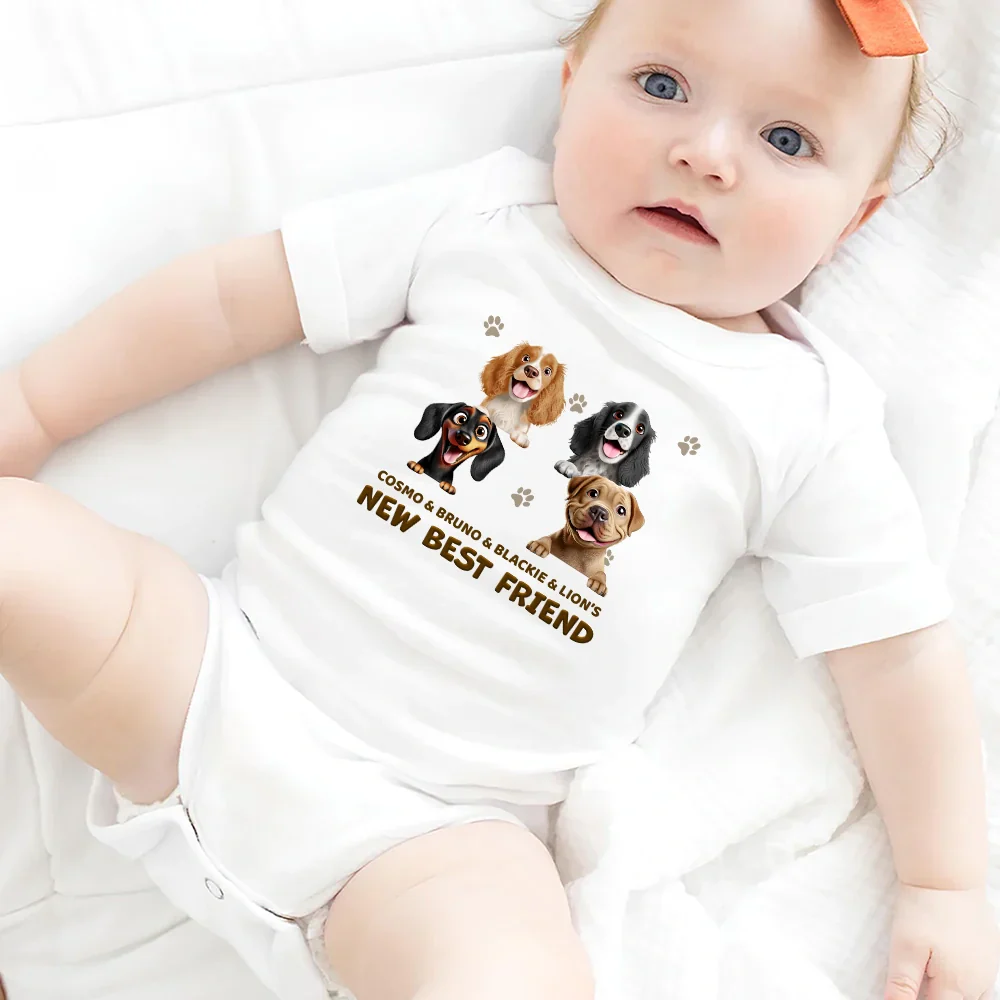 Baby New Best Friends - Personalized Baby Onesie