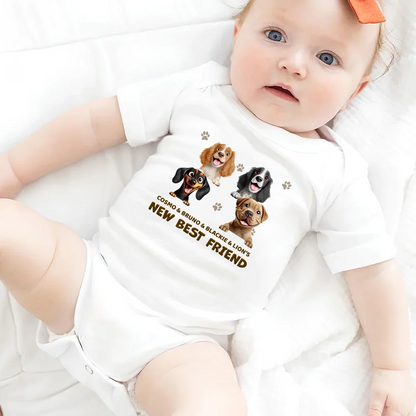 Baby New Best Friends - Personalized Baby Onesie
