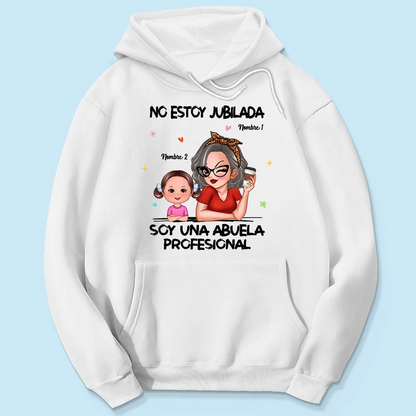 Retired Grandma Spanish Abuela Personalized Shirt