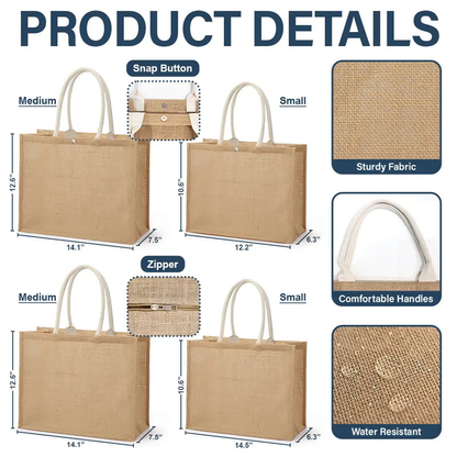 Girls Trip Summer Vibe - Personalized Jute Beach Bag