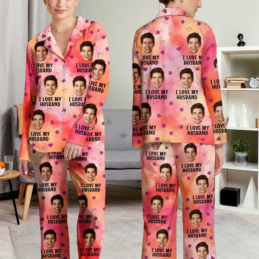 Custom Photo Funny I Love My Lover - Personalized Long Pajamas Set