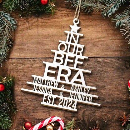 In Our Era Bff - Personalized Wooden Cutout Ornament