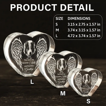 Custom Photo If Love Could Have Saved You - Personalized Crystal Heart