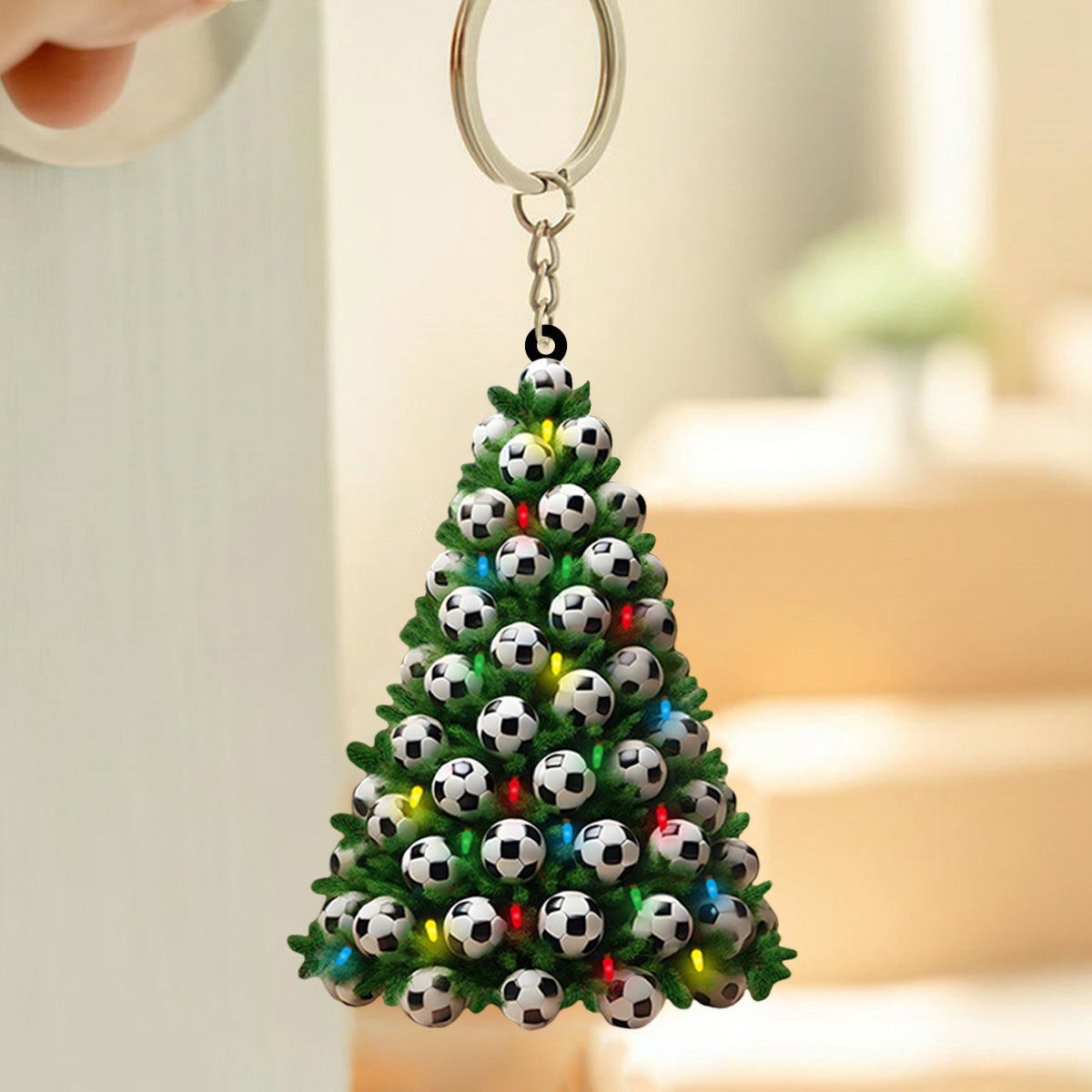 Christmas Soccer Tree Keychain-Gifts For Soccer Lover-2024 New Release