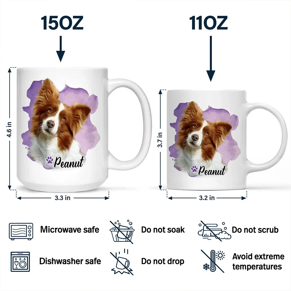 Custom Photo Dog Cat Pet - Personalized Mug