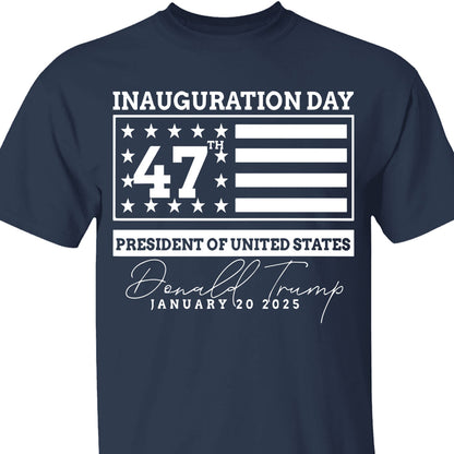 Election Inauguration Day, Trump 47th President Shirt, President Trump Won Shirt Dark T1698 - GOP