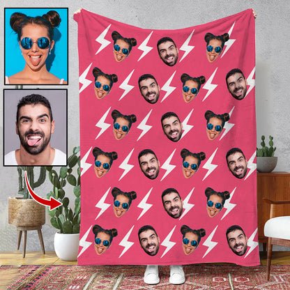 Upload Your Photo Blanket For Family - Custom Photo Couple Blanket