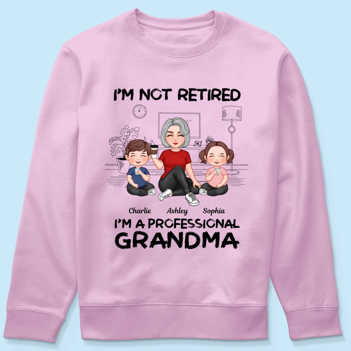 I'm Not Retired I'm A Professional Grandma Personalized Shirt, 2025 Mother's Day, Retirement Gift For Grandma