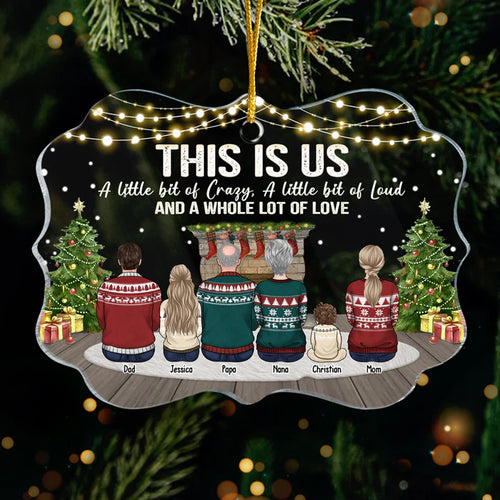 Gia Đình - Hồng Y Mẹ Bố Bà Ông Nội Hồng Y Vòng Tròn Trang Trí