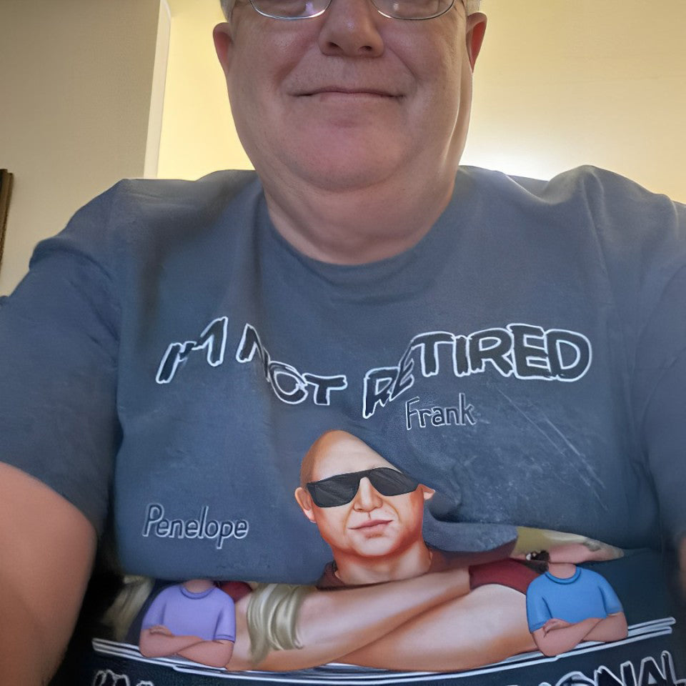 I'm Not Retired I'm A Professional Grandpa Personalized Shirt, Retirement Gift For Grandpa