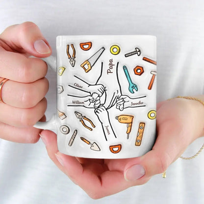 A Father Carries Pictures Where His Money Used To Be - Personalized Mug