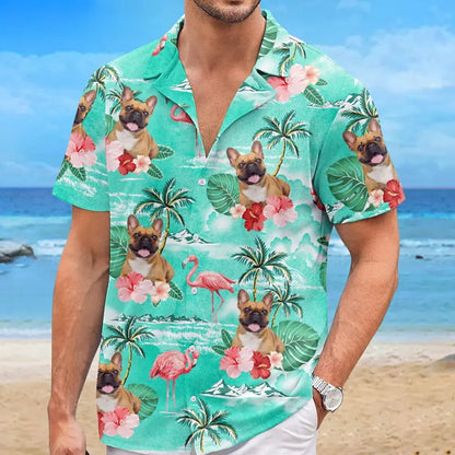 Custom Photo I'm Ready To Go To The Beach - Dog & Cat Personalized Custom Unisex Tropical Hawaiian Aloha Shirt