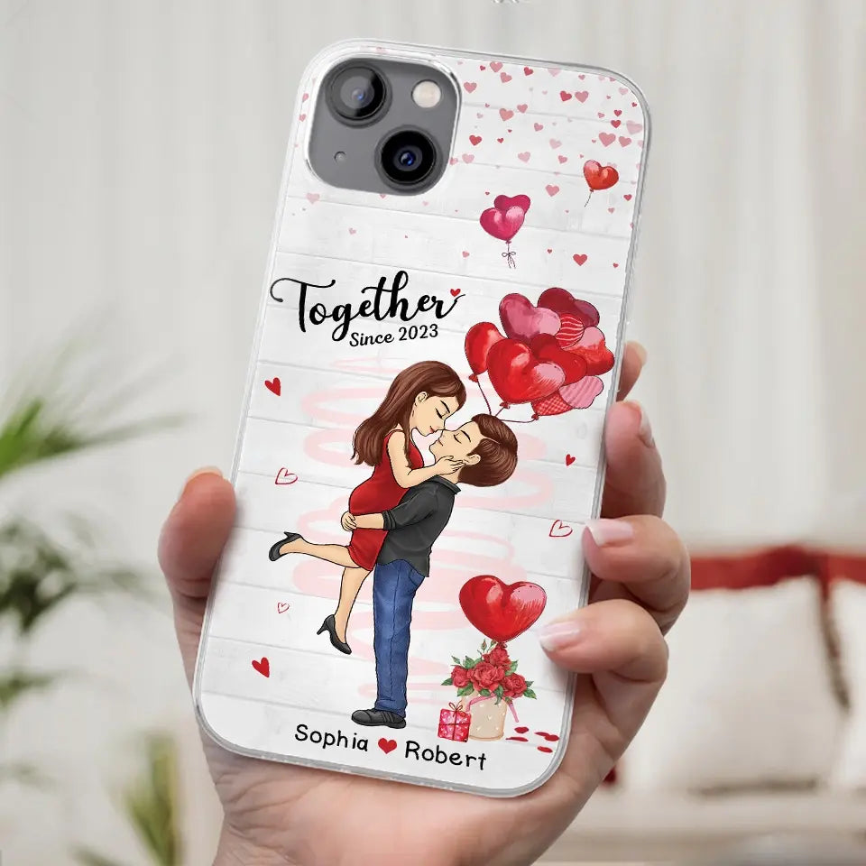 My Love For You Is Endless - Couple Personalized Custom Clear Phone Case - Gift For Husband Wife, Anniversary