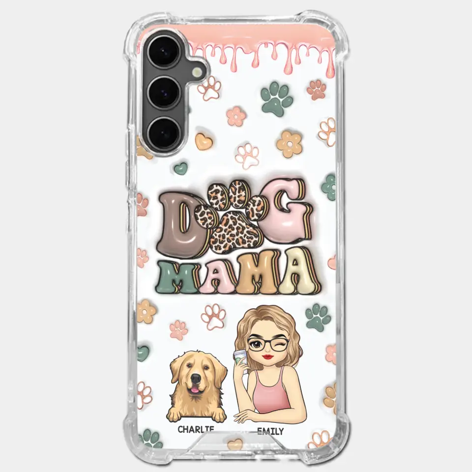 Life's Too Short, Hug Your Dog - Dog Personalized Custom 3D Inflated Effect Printed Clear Phone Case - Gift For Pet Owners, Pet Lovers