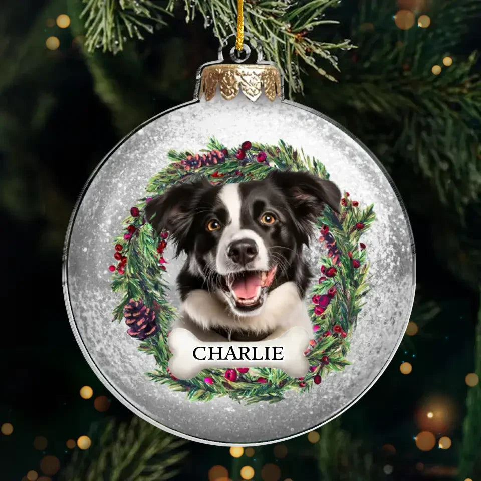 Custom Photo You’ll Always Be With Me In Spirit - Memorial Personalized Custom Ornament - Acrylic Custom Shaped - Sympathy Gift, Christmas Gift For Pet Owners, Pet Lovers